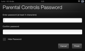 cant remember kindle fire password