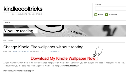 How Do U Change Wallpaper On Kindle Fire