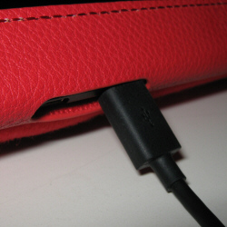 Kindle Fire HD Cover With Charger Plugged In 