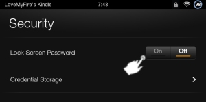 Using A Kindle Fire Password