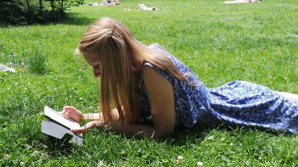 Reading in the park